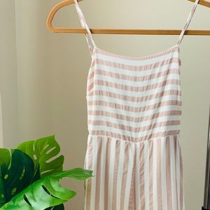 Lunik Blush/White Striped Romper